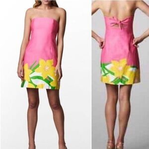 Lilly Pulitzer Franco Dancing Daffodils dress sz 00